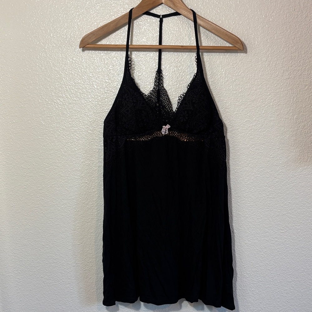 Victoria’s Secret Black Lace Baby Doll Nighty Size Small | feminine | dainty |